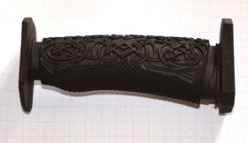 Рукоять ножа-модель 2 резная (граб черный)