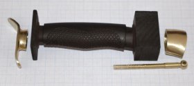 Рукоять ножа - модель 9 КОРТИК НР-40  с литьем  (граб черный)