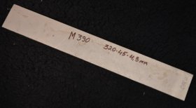 Полоса (материал-сталь BOHLER M390 MICROCLEAN- вакуумная закалка, электроэрозионная резка) 317*45*4,3мм