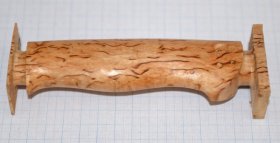 Рукоять ножа-модель 1 (карельская береза)
