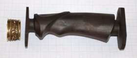 Рукоять ножа - модель 8 с литьем (граб черный)