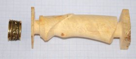 Рукоять ножа - модель 8 с литьем ( кап клена )