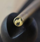 9604 АВТОРСКИЙ ПИН ПЛАМЯ 8*80ММ ЛАТУНЬ