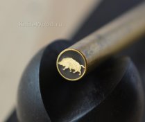 9612 АВТОРСКИЙ ПИН КАБАН ЛАТУНЬ 8*80ММ