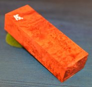 11292 КАРЕЛЬСКАЯ БЕРЕЗА СТАБИЛИЗИРОВАННАЯ В ОРАНЖЕВЫЙ 132*45*30ММ