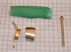 Рукоять ножа - модель 9-1 КОРТИК НР-40 с литьем (граб СТАБИЛИЗИРОВАННЫЙ В ГОЛУБОЙ)