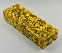 17 Бивень мамонта(крошка) стабилизированный 120*42*23мм- желтый 