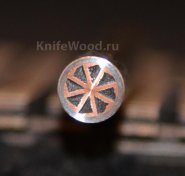 АВТОРСКИЙ ПИН-2 10*75ММ (СМОЛА ЧЕРНАЯ)  мельхиор+медь