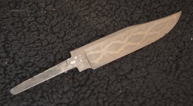 8353 Клинок Матвеева дамаск  153*32*4,5мм