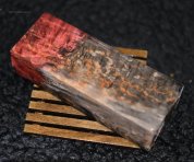 9742 КАРЕЛЬСКАЯ БЕРЕЗА СТАБИЛИЗИРОВАННАЯ В МАЛИНОВО ЧЕРНЫЙ 133*49*29ММ