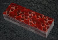 КОМПОЗИТНЫЙ МАТЕРИАЛ - ALUME WASP (соты) с алюминиевой микросеткой - красный 120*40*25ММ ( RAFFIR )
