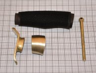Рукоять ножа - модель 9-1 КОРТИК НР-40 с литьем (граб черный)