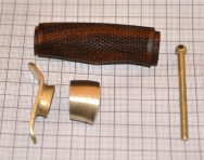 Рукоять ножа - модель 9-1 КОРТИК НР-40 с литьем (ОРЕХ)