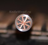 АВТОРСКИЙ ПИН-2 10*75ММ (СМОЛА ЧЕРНАЯ)  мельхиор+медь