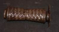 Рукоять ножа-модель 4 (карельская береза стабилизированная в серый) под кинжал